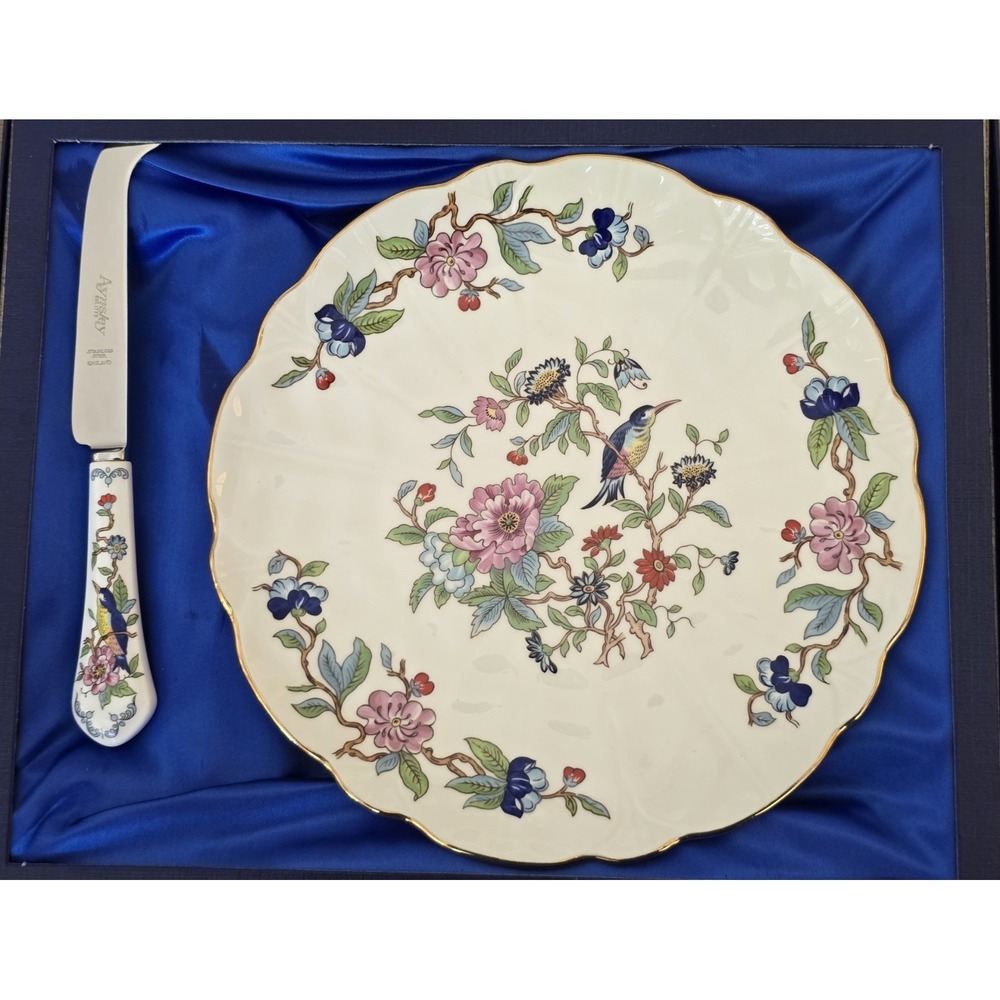 Aynsley Cheese‎ Tray & Cheese Server Pembroke With Original Box